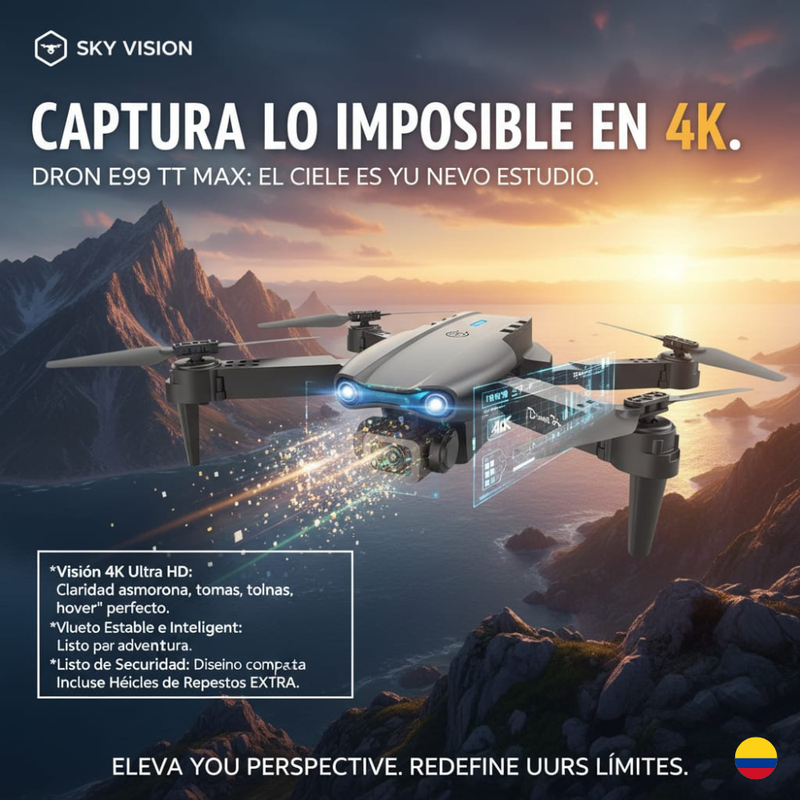Dron E99 TT Max Sky Vision 8K